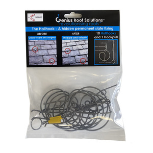 Genius Hall Hook Slate Clips - Pack of 10