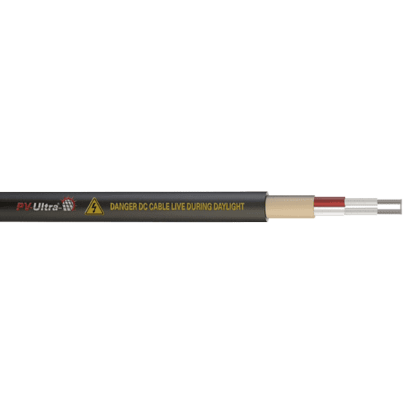 PV ULTRA 2C4.0 2X4.0 TUFF SHEATH RED & WHITE CORES