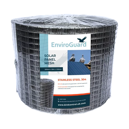 EnviroGuard Solar Bird Protection Mesh 100mm x 30m Black PVC