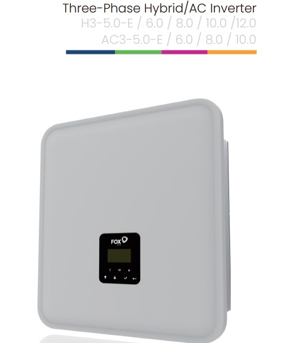 FOX ESS H3 5.0kW Three Phase Hybrid Inverter